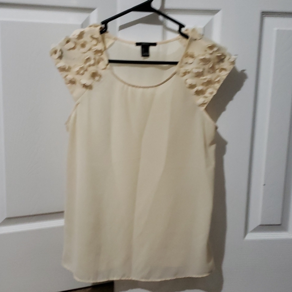 Forever 21 Cream Blouse